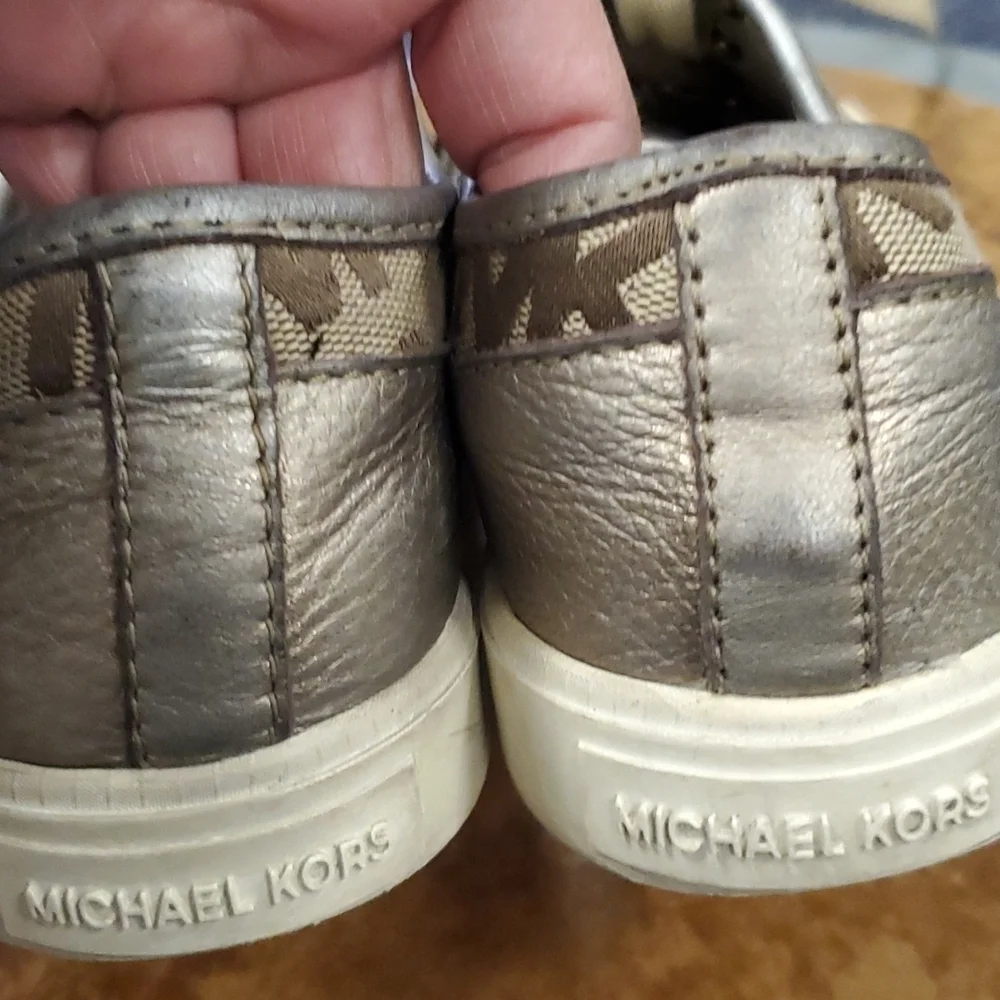 Michael Kors Leather Upper Sneakers SZ 8M - Picture 3 of 8